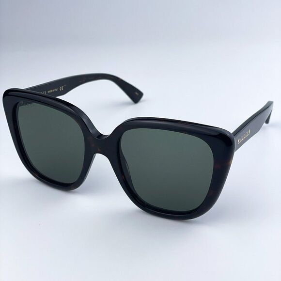 SALE! NEW Gucci GG1169S 003 Havana Green Square Oversized Women Sunglasses main image 3